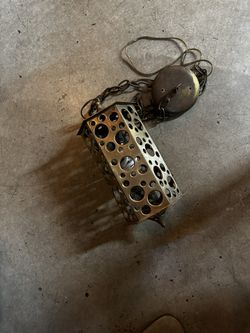 Vintage Brass Hanging Pendant Light