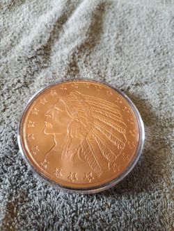 5 oz Copper  Round  Indian  Head