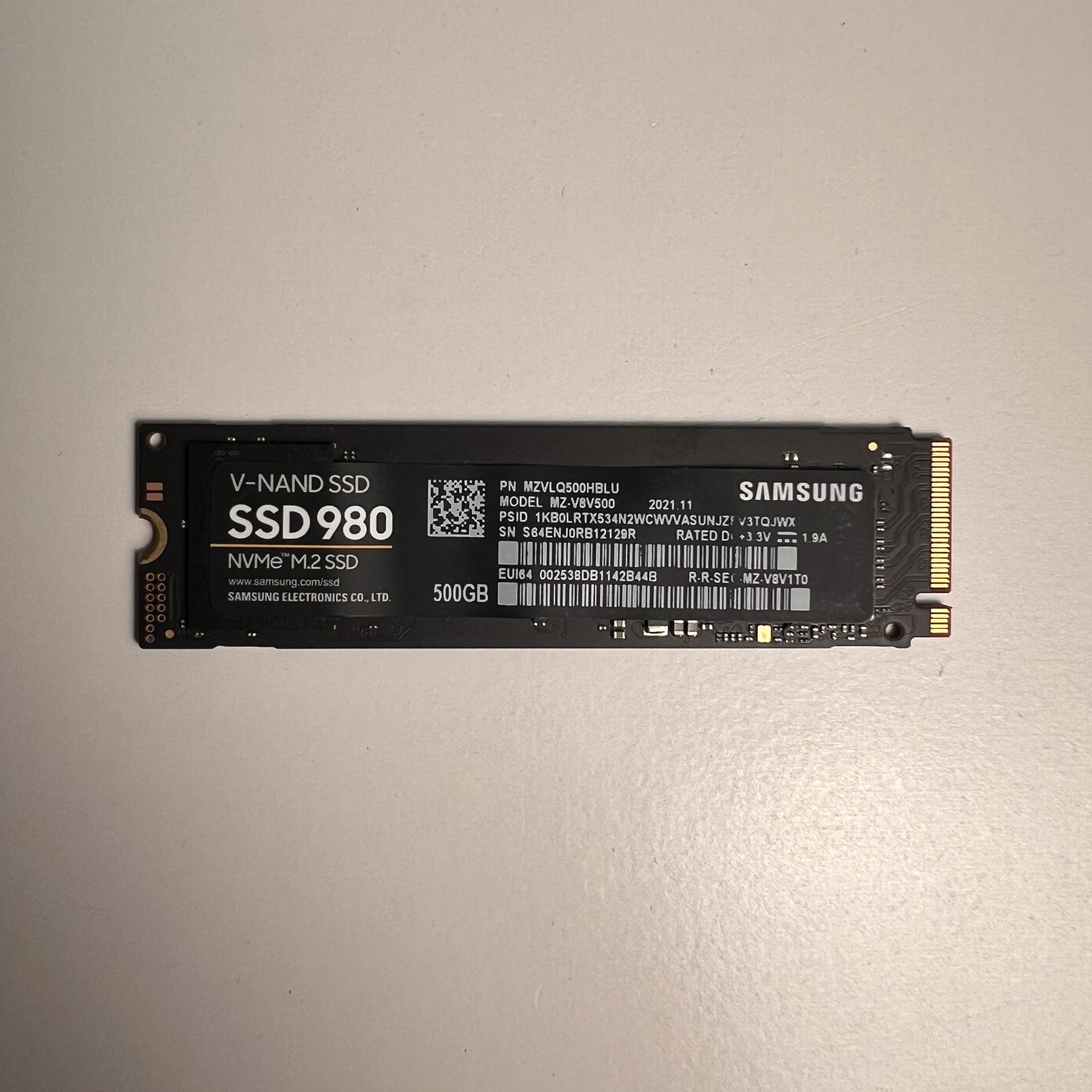 Samsung 980 SSD