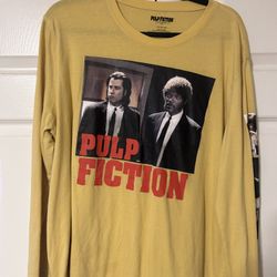 Pulp Fiction Long Sleeve Yellow Tee