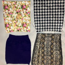 Free Shipping On 4 Pairs Women’s Mini Skirts Size S 
