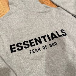 Essentials Hoodie Dark Oatmeal Small 