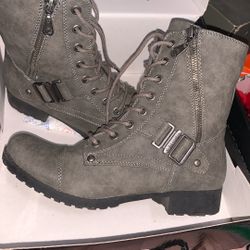 Dark Grey Boots 