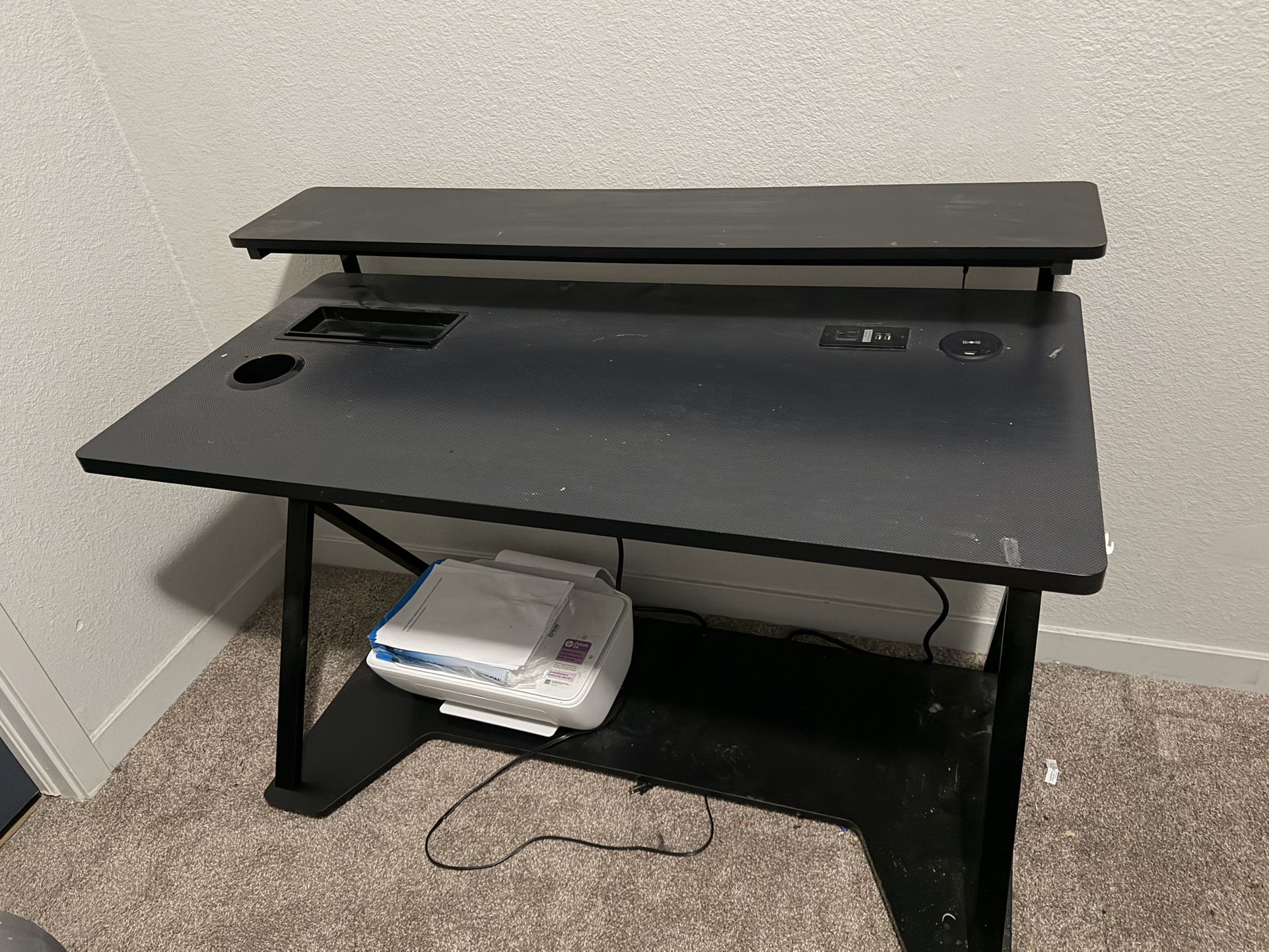 gamer table (with printer if wanted)