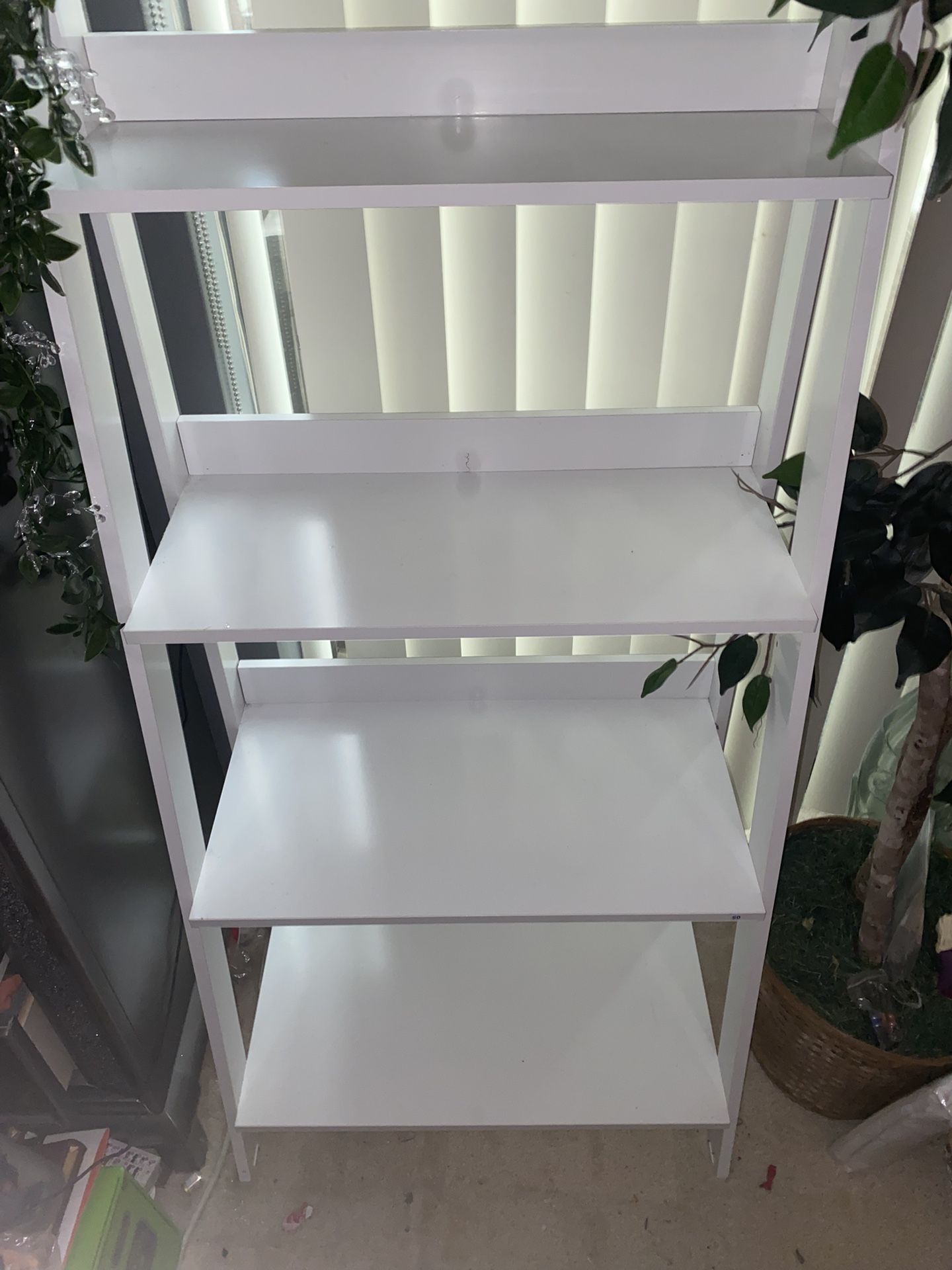 Tiered White Shelf- Modern And Minimalist