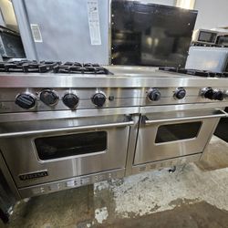 60" VIKING GAS RANGE STAINLESS STEEL 