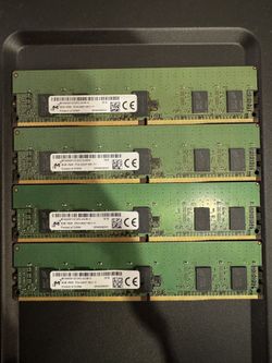 DDR4 32gb (4x8gb) ECC Ram / Memory (Micron)