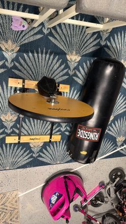 Boxing gym setup - speed bag and heavy bag