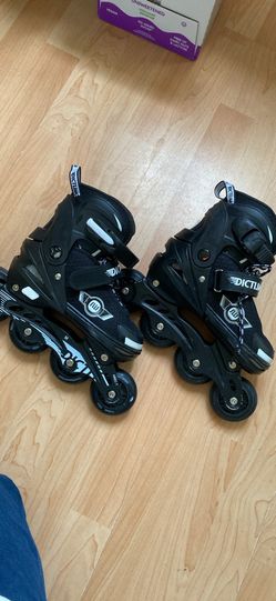 DICTUMOTION Kids Adjustable Inline Skates (Size M)