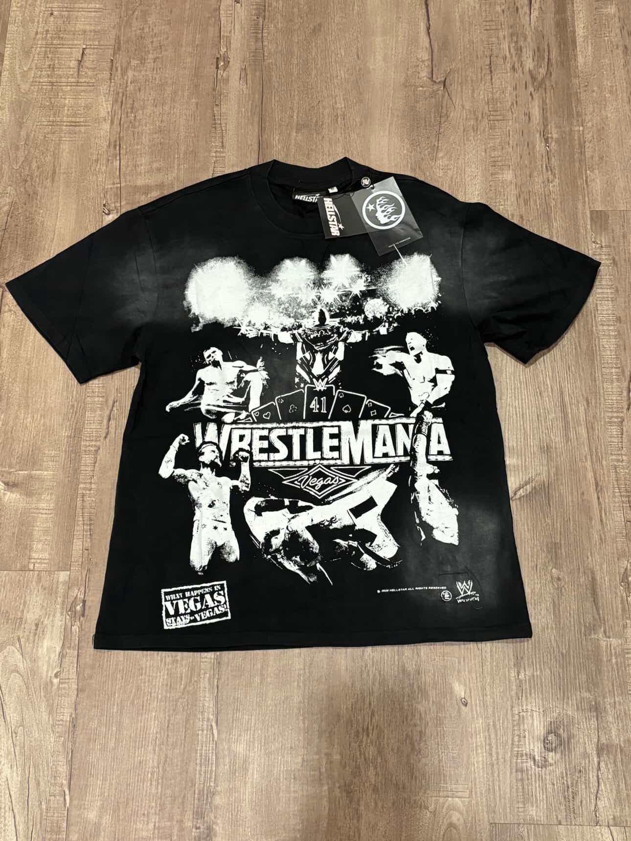 Brand New Black Wrestlmania Hellstar Tee Size Medium