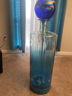 Blue Decorative Glass