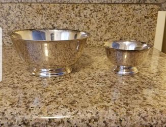 Antique Paul Revere Silverplated Bowls