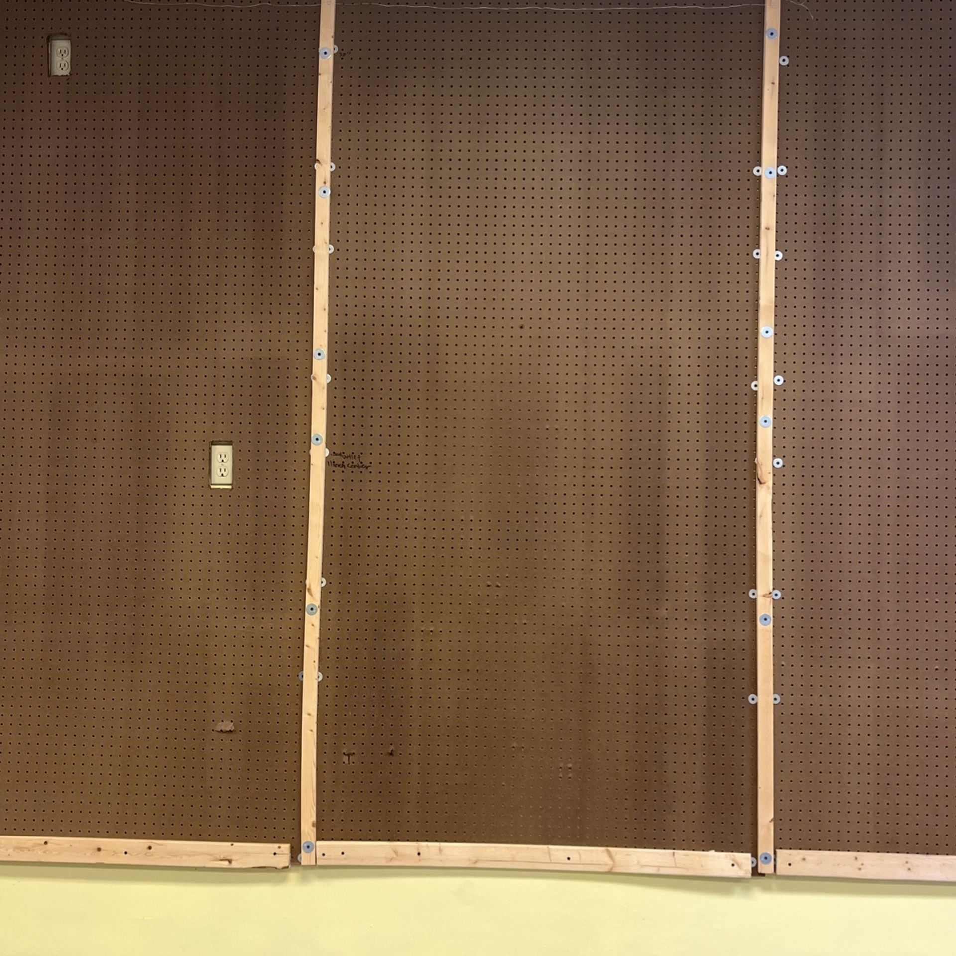 Wall Size Peg Board And Half Wall Size Slay Board