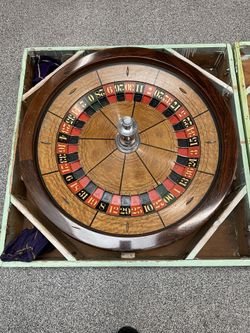 1940s Antique Roulette Wheel 32 Inch