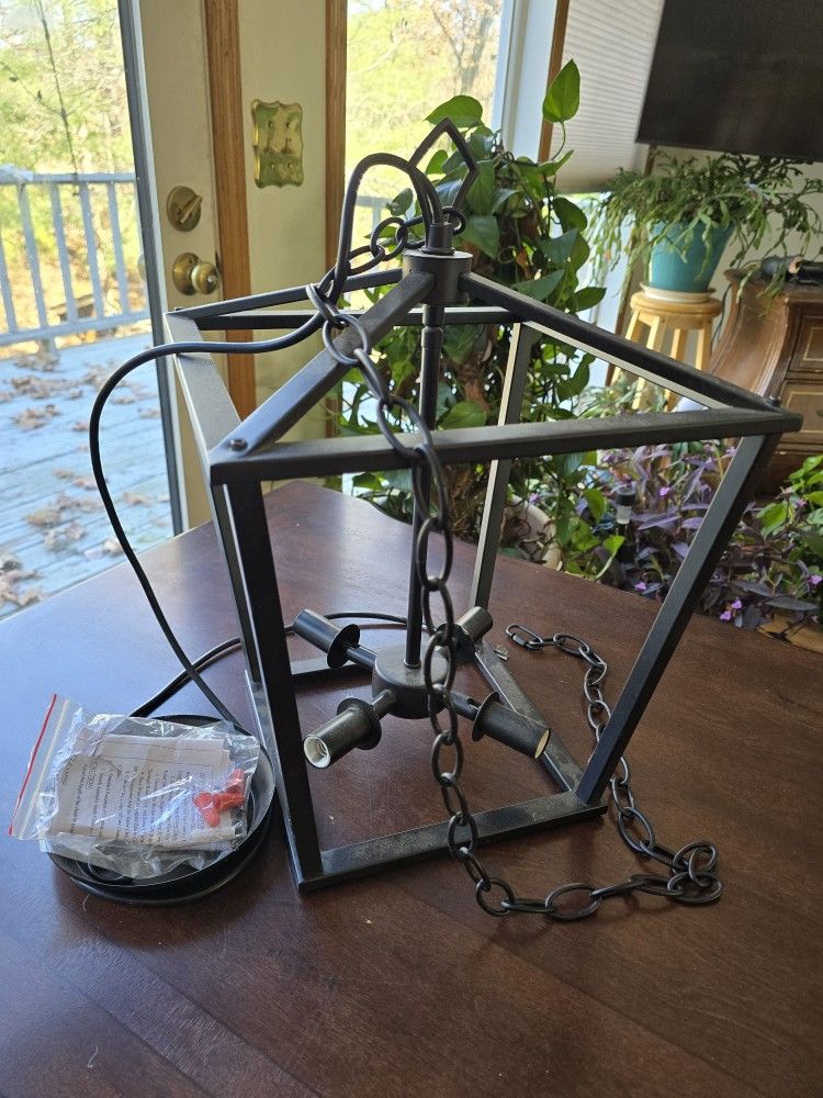 Medium Brass Chandelier – $100