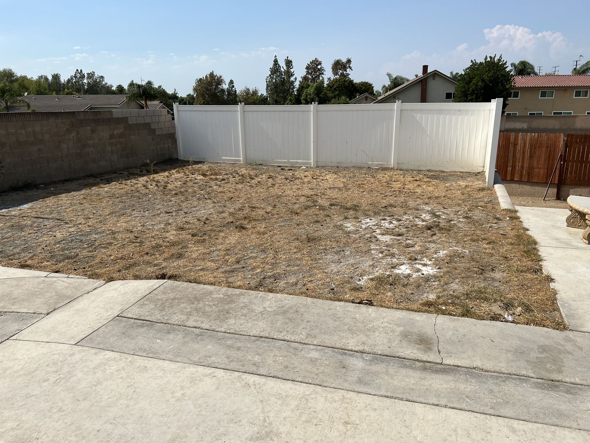 White Vinyl Fence