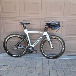 ARGON 18 FULL CARBON E_ 112 TRIATHLON ROAD BIKE LIKE NEW