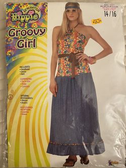 Hippie groovy Girl Costume
