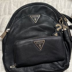 Guess Back Pack & Wallet Great Conditions 