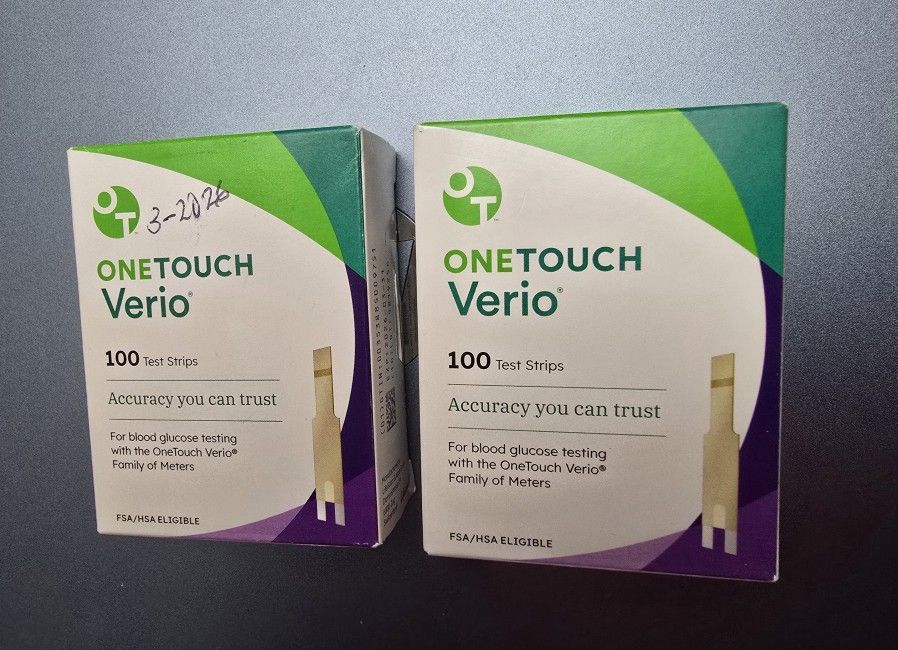 Brand New Sealed 100 Count One Touch Verio Test Strips EXP 3-31-26