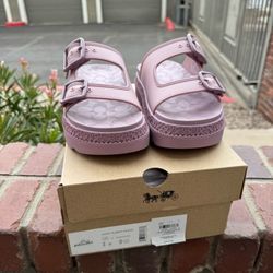 Coach Lainey Lilac Sandal sz 8