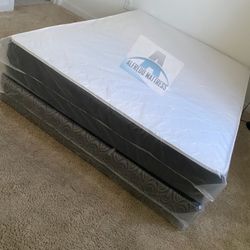 NEW FULL SIZE SET MATTRESS AND BOX SPRING-2pcs 