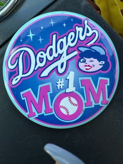 Vintage Dodgers Mom Button