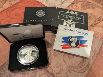 1(contact info removed) W Silver Eagle Dollar Proof Coin Enhanced 1oz .999 Fine Silver OGP