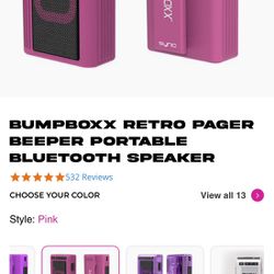 Bumpboxx Retro Pager Sealed!!!