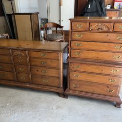 Drexel Essex 12 Drawer Dresser & Mirror, 9 Drawer Tall Boy Dresser “ Matching “ 