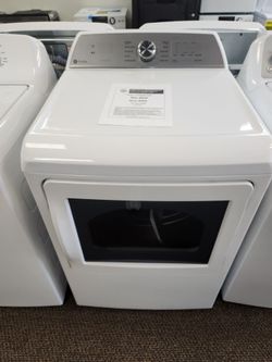 Profile 7.4 cu. ft. Smart Electric Dryer in White with Sanitize Cycle and Sensor Dry, ENERGY STAR