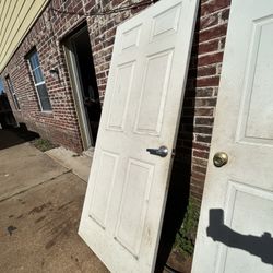 Indoor Solid White Wood Door 