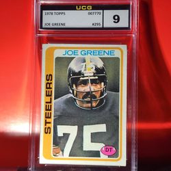 1978 Topps #295 MEAN JOE GREENE Steelers HOF Pittsburgh UCG MINT 9