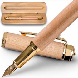 Ellington Pens Elegant Wood Fountain Pen Set New