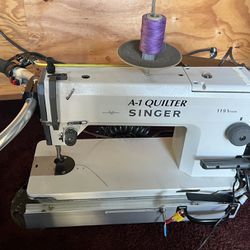 A-1 Quilting Machine With 12 “ X4 Table With Wheels