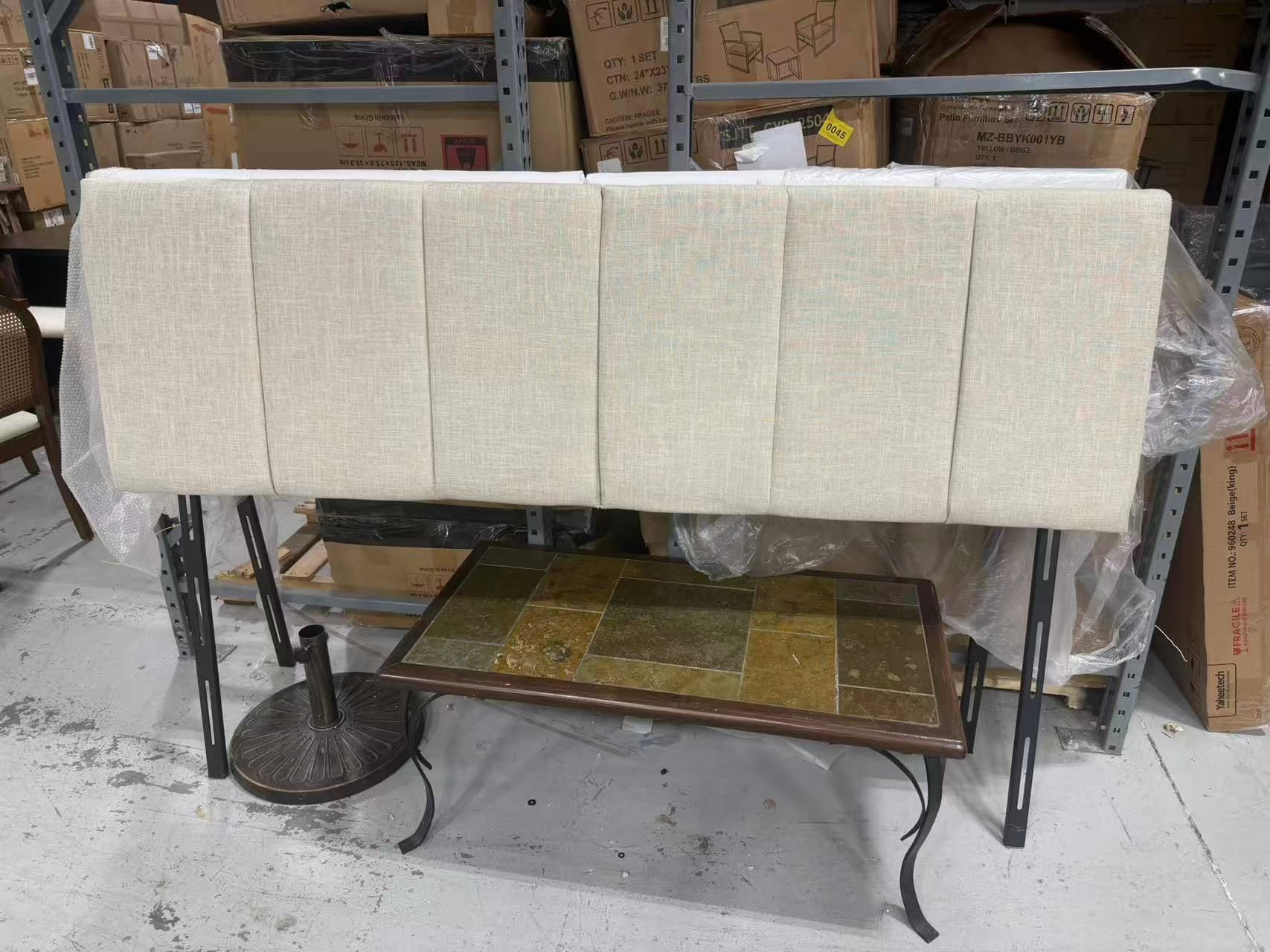 New Home Upholstered Headboard Foldable King Size Headboards with Height Adjustments