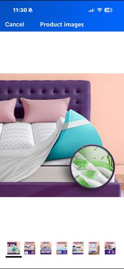 Dual Layer 4 Inch Memory Foam Mattress Topper