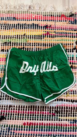 Human Made Green Cotton Athletic Shorts Embroidered Trim Drawstring Men