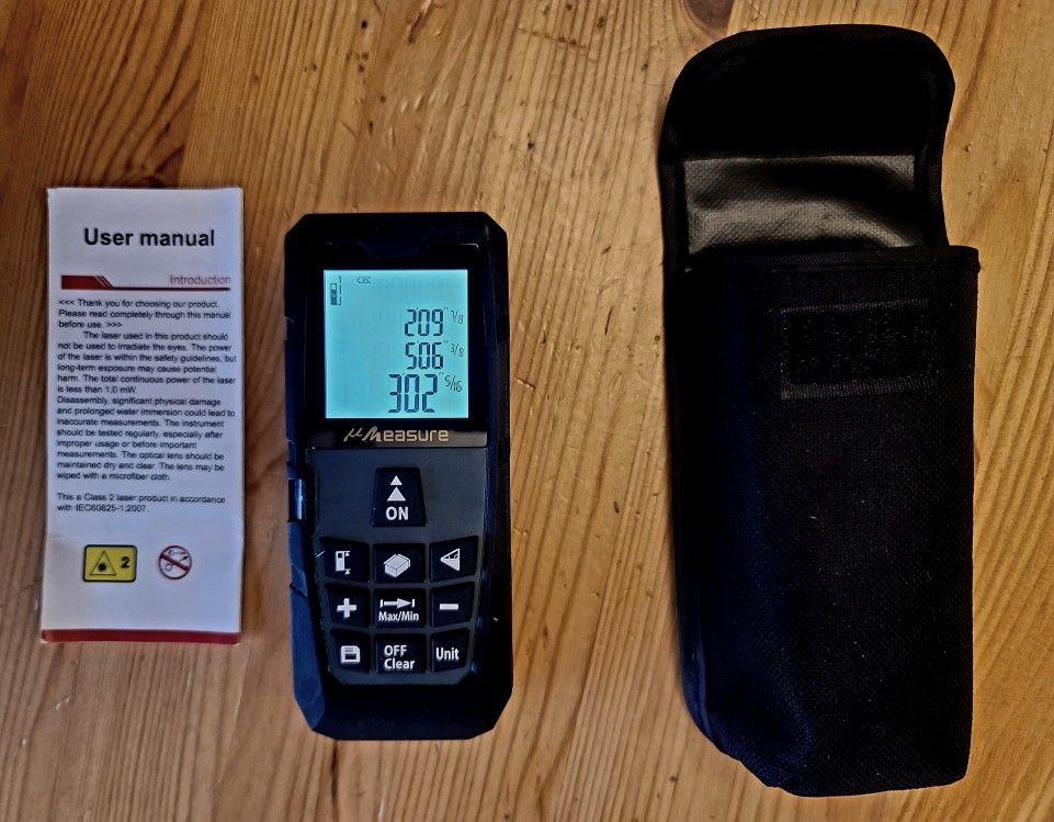 uMeasure 328ft Handheld Laser Distance Meter