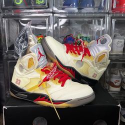 Jordan 5 “OFF-WHITE SAIL” CLEAN