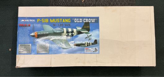 Brand New Model Tech P-51B Mustang “Old Crow” .91-1.20 Size MT3177F RC Airplane Hobby GP3139630