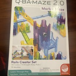 Q-BA-Maze 2.0 Marble Maze Rails Creator Set