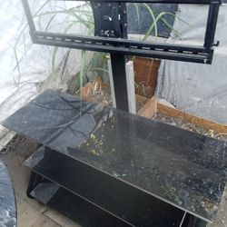 Glass TV Mount Entertainment Unit