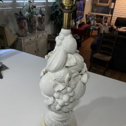 Vintage CASA PUPO FRUIT Topiary ART Lamp ITALIAN POTTERY
