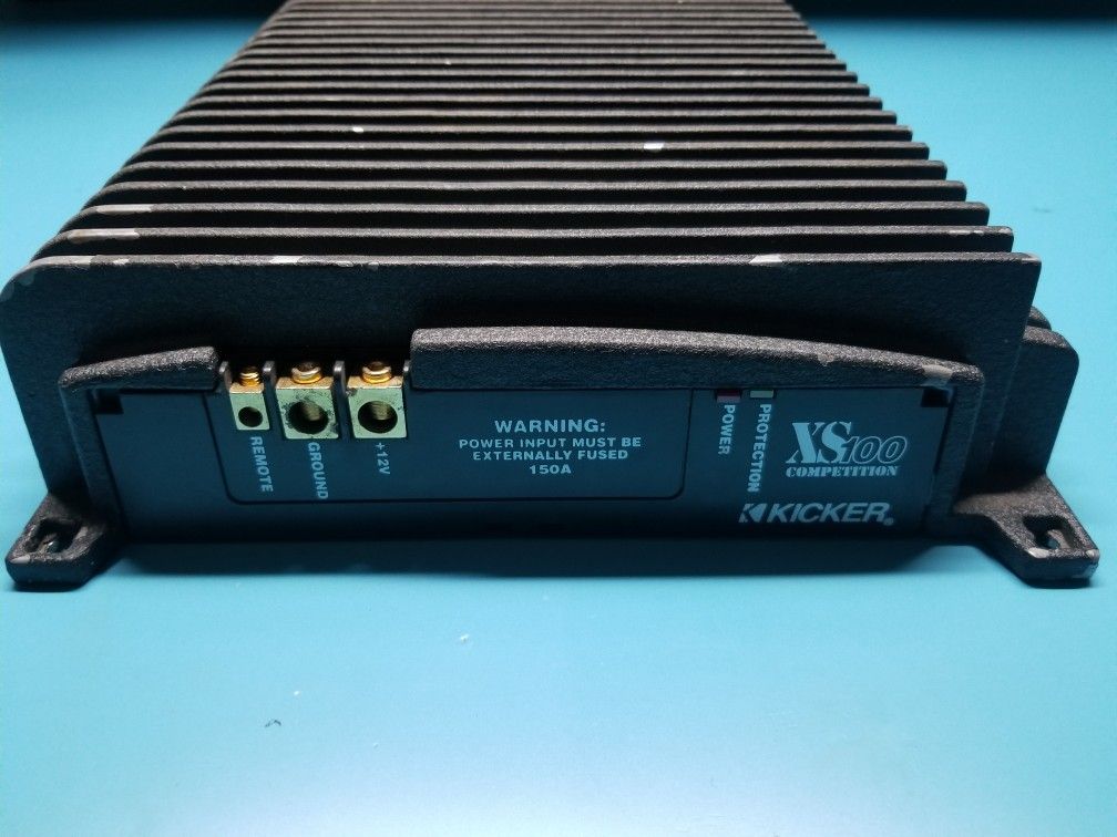 KICKER XS100 COMPETITION HIGH CURRENT CAR AMPLIFIER W/ZRX MODULE 