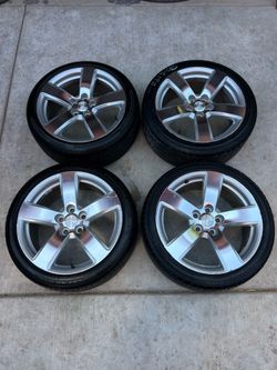 Set of Chevrolet Malibu 19in wheels 5x120 pattern Tires 245/40r19 Fit Buick Lacrosse regal
