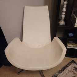 Modern White Accent Chair