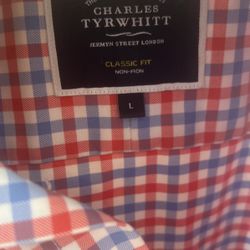 Charles Tyrehitt, Men’s Button Down, Size large 