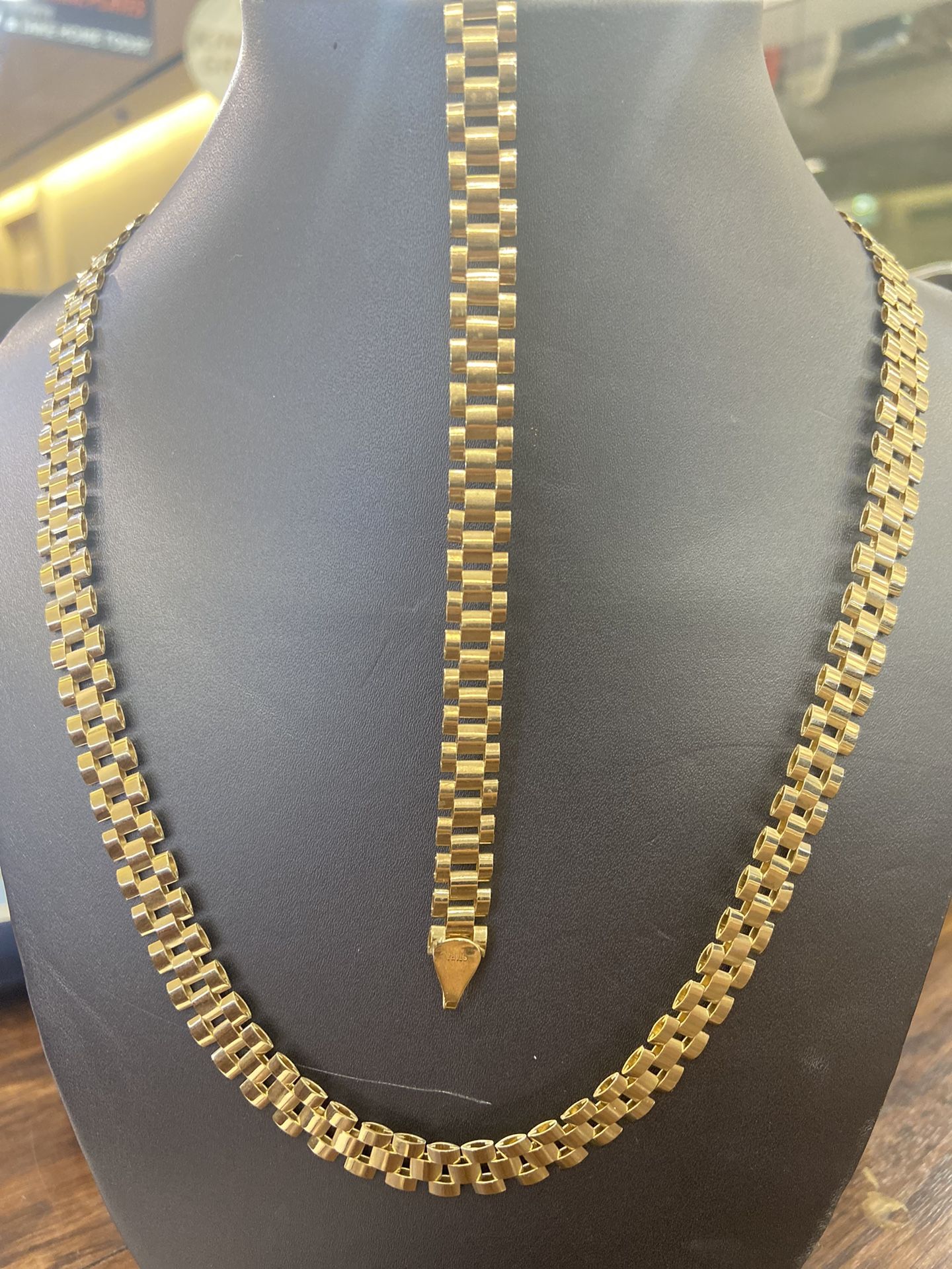 10kt Gold Rolex Chain & Bracelet