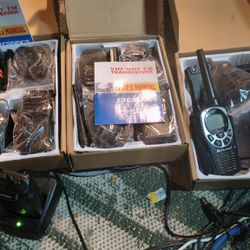 3 Pair. 6 Total, Pxton Rechargeable Walkie Talkies